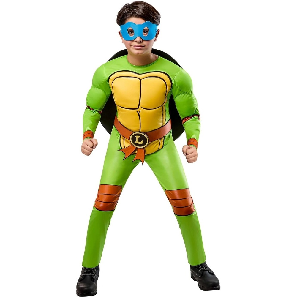 Teenage Mutant Ninja Turtles Boys M (8) 4-in-1 Costume Set Rubies NWT